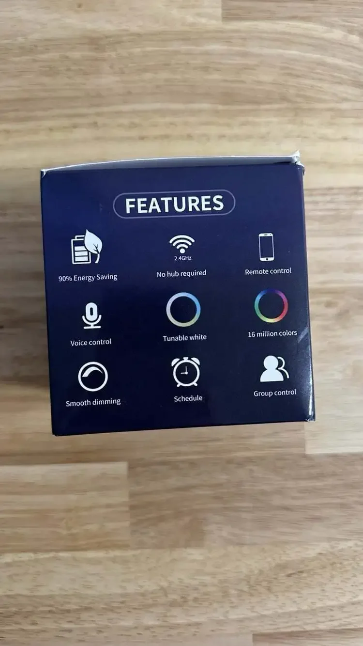 Makytwow Smart Light Bulbs, Full Color Changing Dimmable Smart WiFi Bulbs